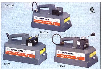 美国POWER-TEAM液压工具 电动/电池液压泵(PE10和PR10系列)