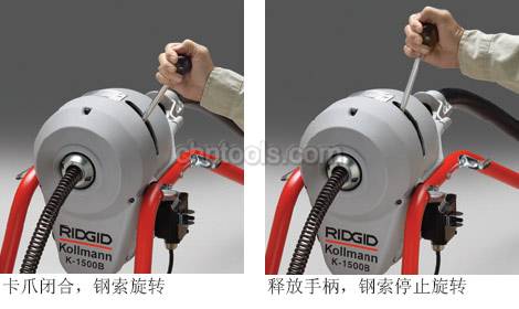 美国里奇RIDGID管道工具 K-1500分节式疏通机