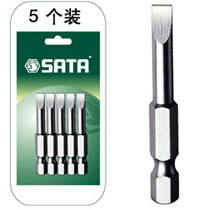 美国世达SATA 6.3MM系列50MM长一字旋具头