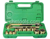 河北中泊防爆手动工具 No.101F 防爆1/2″方13件套盒装套筒
